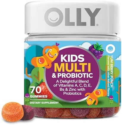 OLLY Kids Multivitamin & Probiotic Gummy, Digestive Support - 70 Count