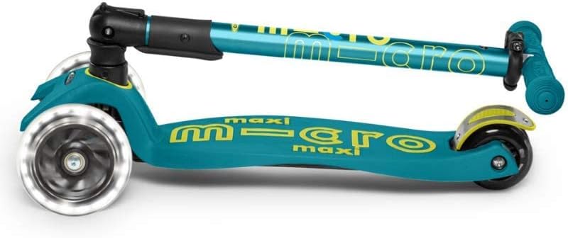 Micro Kickboard | Maxi Foldable LED Kids Scooter for Ages 5-12 | Children