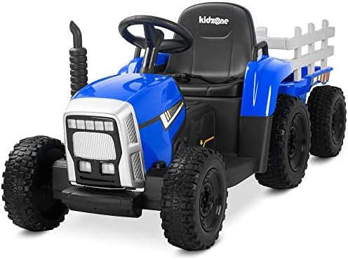 Kidzone 12V 7Ah Premium Electric Tractor Ride On Toy, Green