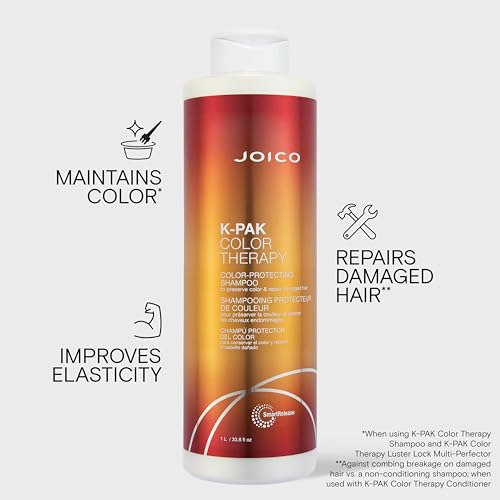 Joico K-PAK Color Therapy Color-Protecting Shampoo | For Color-Treated Hair | Boost Shine | Improve Elasticity | Repair Breakage | Rebuild Damaged