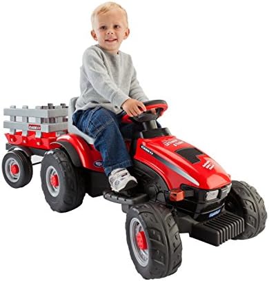 Peg Perego Case IH Little Tractor and Trailer