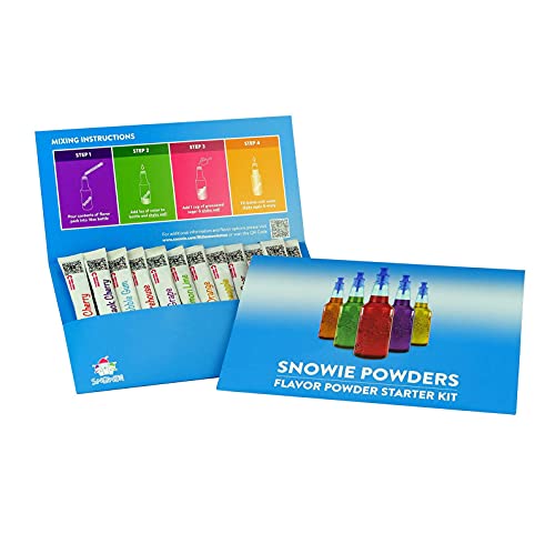 Snowie Ultimate Shaved Ice Party Pack - Snow Cone Syrups With Bottles, Cups and Snowie Shovels