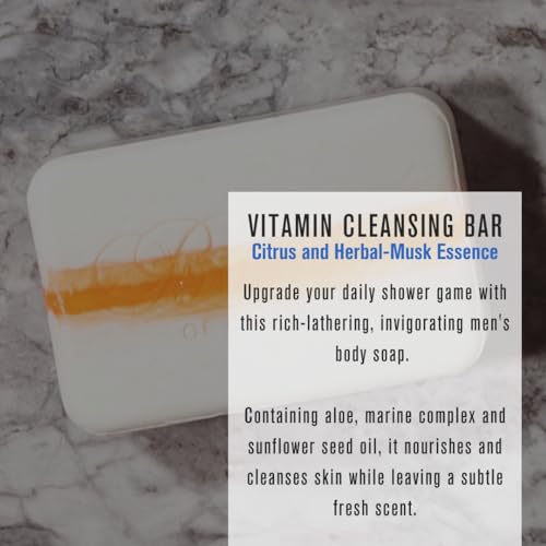 Baxter of California Vitamin Cleansing Bar, Citrus & Herbal Musk, 7 oz