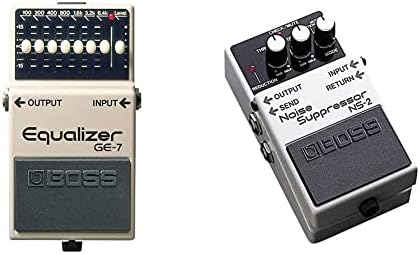 BOSS GE-7 Equalizer | Compact Graphic Equalizer Pedal | Tailored for Guitarists | 7 Bands of EQ Sliders | Guitar-Optimized Frequencies | ±15dB