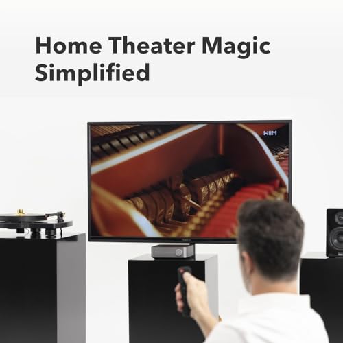 WiiM Amp Pro Streaming Amplifier for TV, Music & Passive Speakers | Upgrade Your Favorite Passive Speakers with Wireless Streaming, Smart Control, and High-quality Sound.