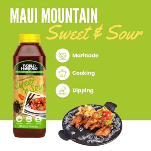 World Harbors Jamaican Jerk Sauce Sweet & Spicy Marinade for Jamaican Jerky Seasoning Chicken, Sirloin, Shrimp Jerk Seasoning Jamaican Style - Flavors for Dipping, Glazing 16 oz (Pack of 2)