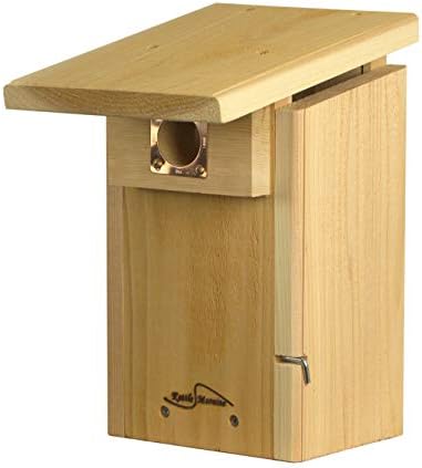 Cedar Super Bluebird House with Steel Pole Package (1)