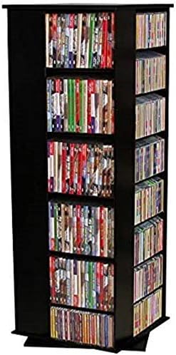 Venture Horizon Revolving Media Tower 900 Black with Oak Trim
