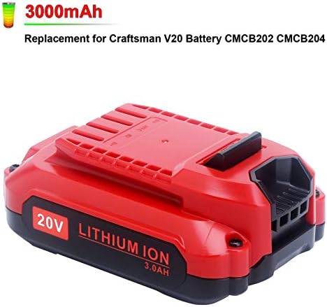 Elefly 20V CMCB202 Battery Compatible with Craftsman V20 Lithium Ion Battery CMCB202-2 CMCB201 CMCB204