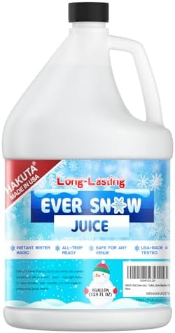 Hakuta Flakes Snow Machine Fluid, Long-Lasting Snow Juice 1 Gallon