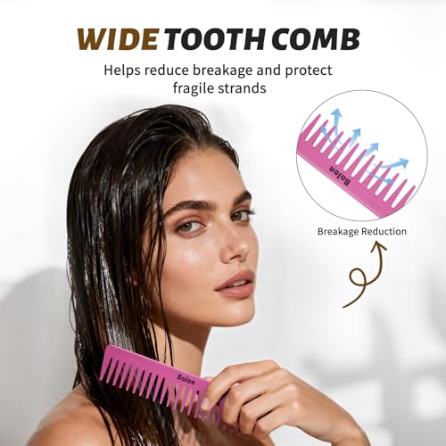 Hair Brush for Men and Women, 4Pcs Brush and Comb Set Detangling All Hair