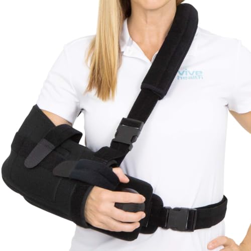 Vive Shoulder Abduction Sling - Immobilizer for Injury Support - Pain | Relief Arm Pillow for Rotator Cuff, Sublexion, Surgery, Dislocated