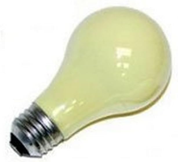 Sylvania A19 Incandescent, 100W Yellow Bug Light, 120V, 2 Pack