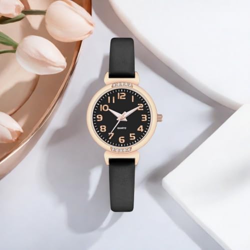 NUOVO Women's Silicone Sports Watch - Crystal Accented Leather Strap Analog Display