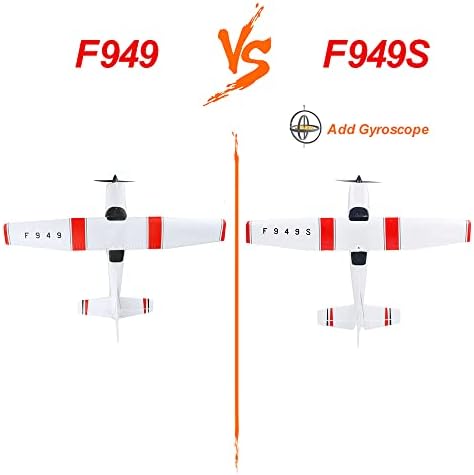 GoolRC WLtoys F949S RC Airplane, 2.4Ghz 3CH RC Plane with Gyroscope, EPP Remote Control Airplane, Easy to Fly RC Aircraft with 3 Batteries