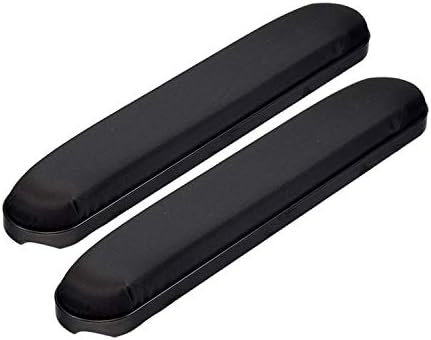 AlveyTech Heavy Duty 14" Padded Black Nylon Armrests for Wheelchairs (Set of 2) - Replacement Full Length Wheelchair Armrest Pads with Mounting Screws