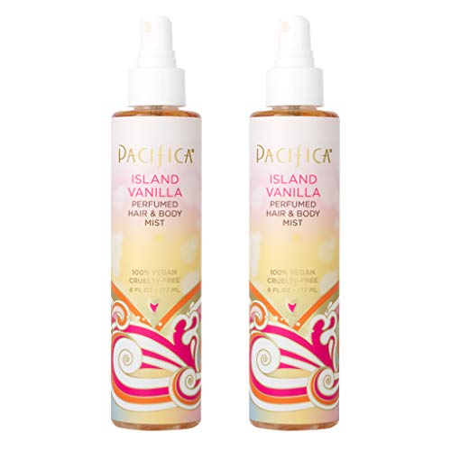 Pacifica Hair Perfume & Body Fragrance Spray Mist - Island Vanilla Pack with Sugar & Vanilla – Alcohol-Free, Vegan & Cruelty-Free