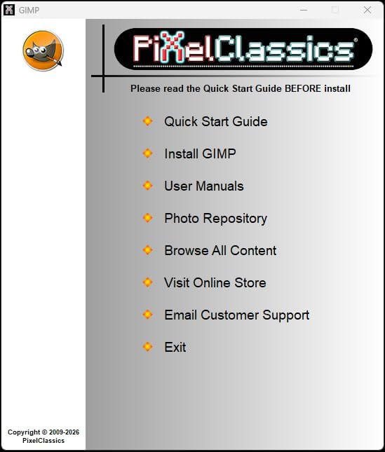 GIMP Photo Editor 2026 on CD Disc | Premium Professional Image Editing Software Compatible with Windows 11 10 8.1 8 7 Vista XP PC 32 & 64-Bit & Mac
