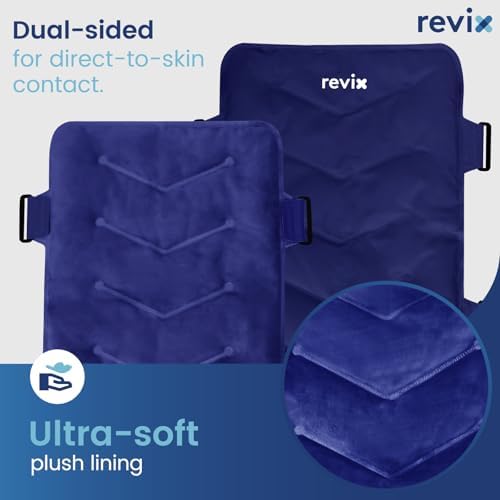 REVIX XXL Full Back Ice Pack Wrap, Large Gel Packs for Injuries Reusable