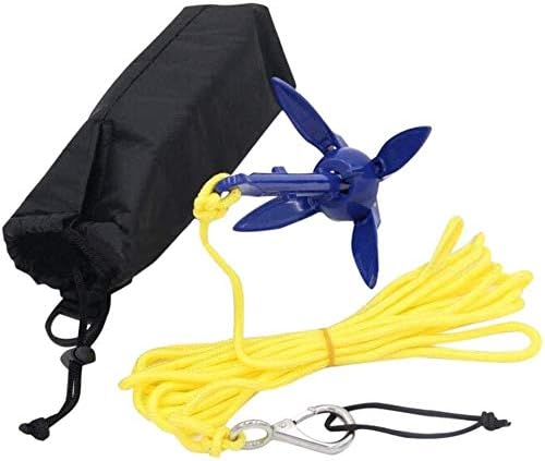 ISURE MARINE Kayak Anchor Kits 0.53lb (240g) Portable Folding Anchor Buoy Kit Canoe Kayak Raft Boat Sailboat Fishing Complete Folding Grapnel Anchor