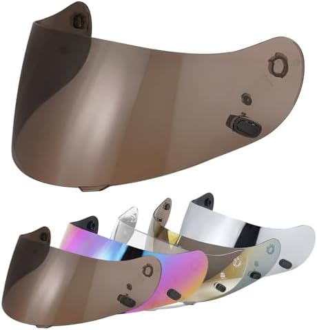 VCOROS Motorcycle Helmet Face Shield Visor Repalcement for HJ-09 CL-15 CL-17 CL-16 CL-SP AC-12 FS-10 CS-R1 IS-16 CS-R2 Shield (Smoke)