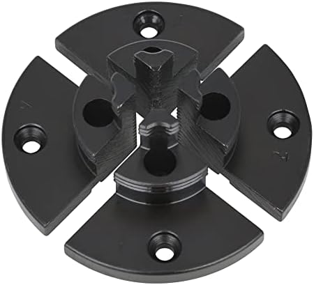 4INCH 4-Jaw Self-Centering Wood Lathe Chuck, 2" Round Jaw Mounted, 1"x8TPI thread & 3/4"x16TPI Adapter, T Allen Wrench, Screw Chuck, SCR4-4