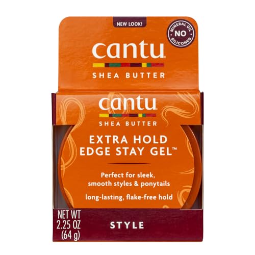 Cantu Natural Hair Styling Gel Stay Extreme Hold Tube, 8 Oz