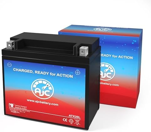 AJC Battery Compatible with Big Crank ETX20L Powersports Battery