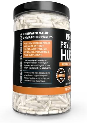 Pure Original Ingredients, Psyllium Husk, 365 Capsules