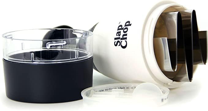 Original Slap Chop Slicer Chopper with Stainless Steel Blades & Butterfly Opening for Easy Cleaning - Vegetable Chopper Gadget, Mini Chopper for Salads - Kitchen Accessory