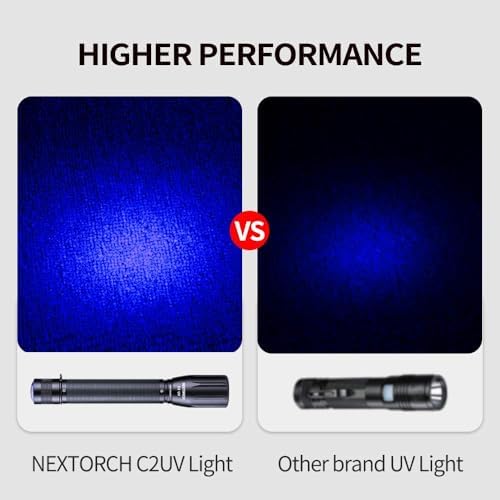NEXTORCH C2UV 405nm uv Light Pocket-Size UV Led Blacklight Flashlight Resin