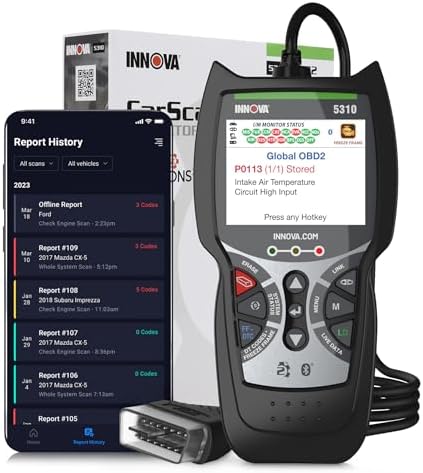INNOVA 5310 OBD2 Scanner – ABS & SRS Code Reader, Check Engine Light Diagnostic Tool with Battery Test, Oil Reset
