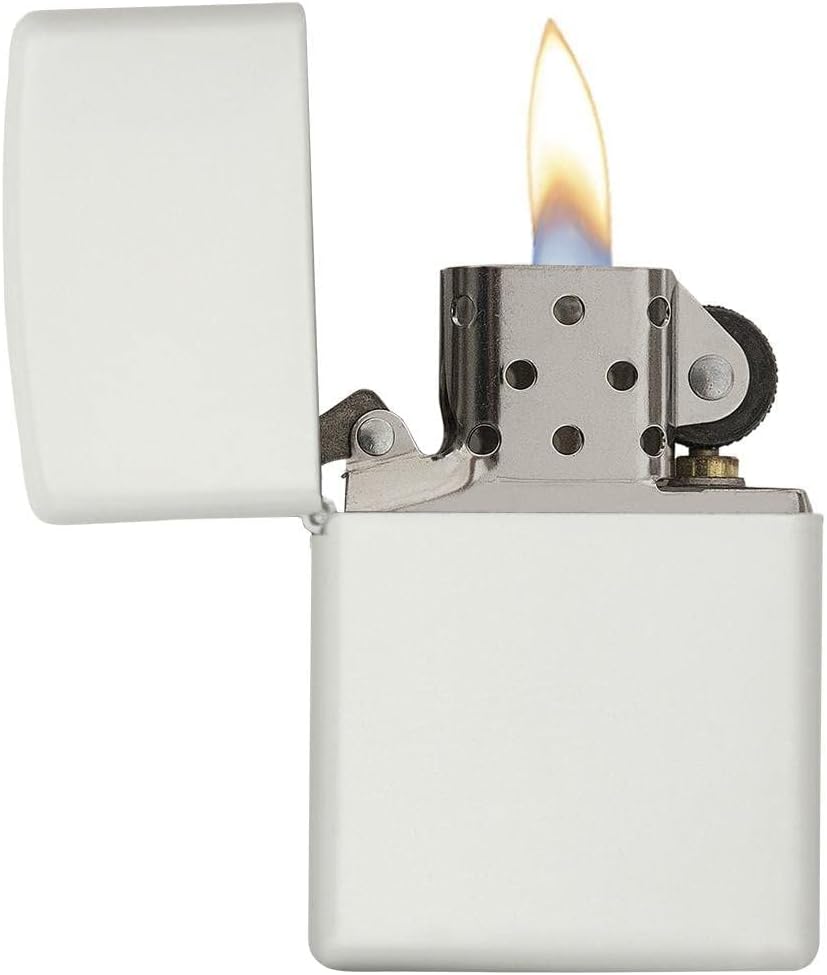 Zippo Lighter – Personalized Custom Message Engraved Windproof Classic Pocket Lighter Black Matte
