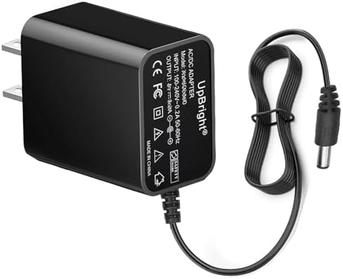 UpBright 9V AC/DC Adapter Compatible with Hyper Tough 7046 HT HT7046 FSI 60-625 2500-Lumen Li-Ion LED Lithium-Ion Rechargeable Battery Work Light