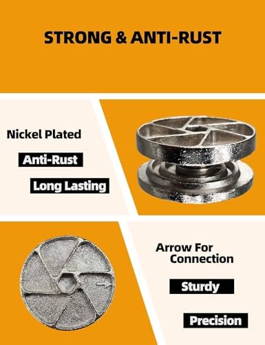 Replacement Heavy Duty Cam Wheel Locks Compatible with IKEA 114670 as Bed Frame Parts for MALM, BRIMNES, BIRKELAND & More (4PCs 35mm Set)