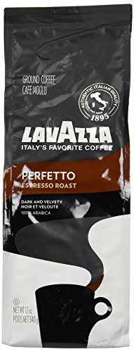 Lavazza Opera Intenso Ground Coffee 12oz Bag, Dark Roast, Bold and Balanced Taste, Intensity 4/5, Arabica and Robusta, Ideal for Drip Brewers, (Pack of 1) - Package May Vary