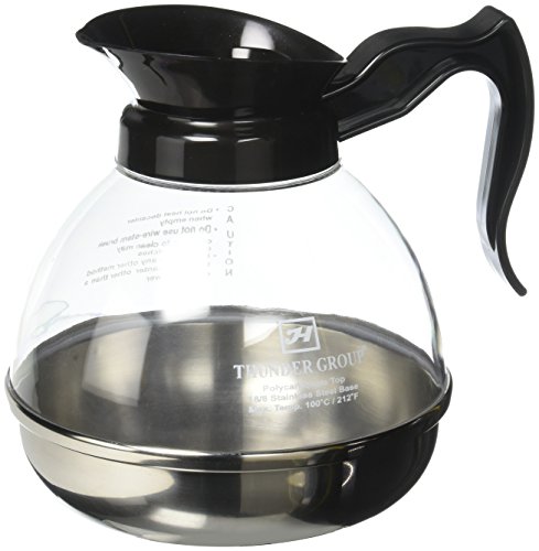 Thunder Group PLCD064 Coffee Decanter 64 Oz. Capacity Durable Plastic Handle/top