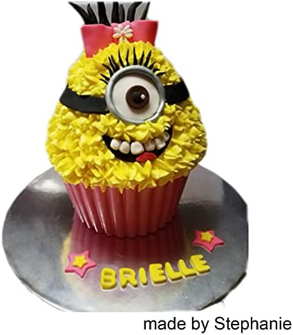 X-Haibei Giant Cupcake Pan Round Chocolate Cake Bread Bakeware Silicone Mold Top Dia. 7.8inch,Bottom 5.3inch, Height 3.5 inch