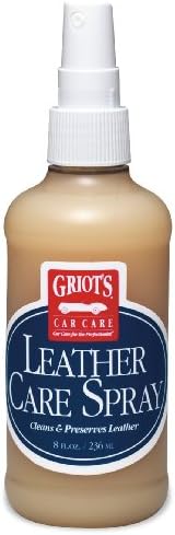 Griot's Garage Leather Care Spray, Car Seat Cleaner and Conditioner for Upholstery, Furniture, Clothing, and More, 10994, 22oz