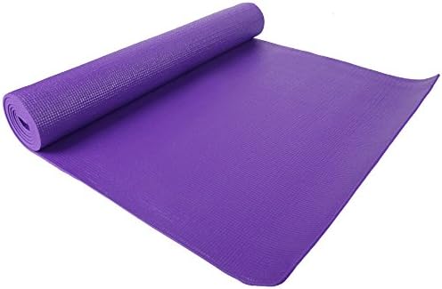 Fitvids All Purpose 1/4-Inch High Density Anti-Tear Exercise Yoga Mat with Carrying Strap, Multiple Colors
