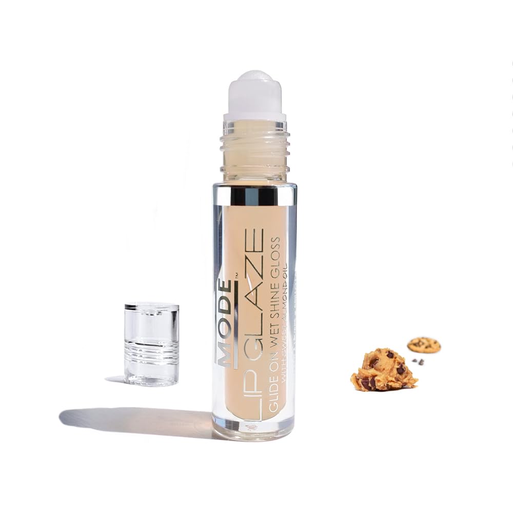 MODE Lip Glaze Cotton Candy Flavored Lip Gloss, Hydrating Sheer Wet Shine, Skincare Fruit Oils