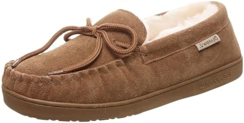 BEARPAW Moc II 2 - Men's Sheepskin Slipper - 1295M | Comfortable & Lightweight Men's Shoe, Medium Fit, Multiple Colors