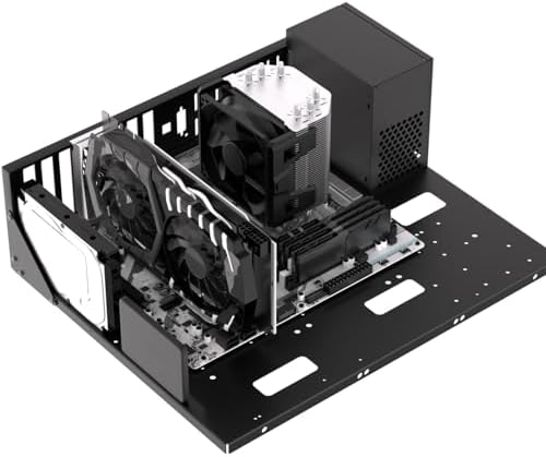 PC Test Bench, Open Air PC Case, ATX Open Frame Computer Chassis, DIY Techbench PC Case for EATX ATX MATX ITX