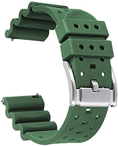 HUAFIY Silicone Watch Band 20mm22mm24mm FKM Rubber Watch Band for Men Women