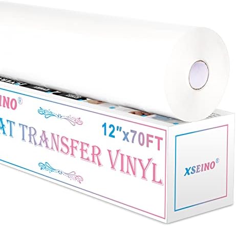 XSEINO HTV Heat Transfer Vinyl for T-Shirts 12"x10" -13Pack Perfect Iron On Vinyl for Cricut