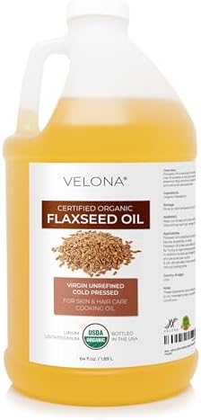 velona USDA Organic Castor Oil - 64 fl oz, Cold Pressed, USP Grade