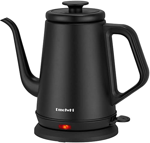 DmofwHi 1000W Gooseneck Electric Kettle (1.0L), 100% Stainless Steel BPA Free Tea Kettle with Auto Shut - Off Protection