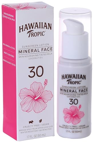 Hawaiian Tropic Mineral Sunscreen Lotion SPF 50, 3.4 Fl Oz