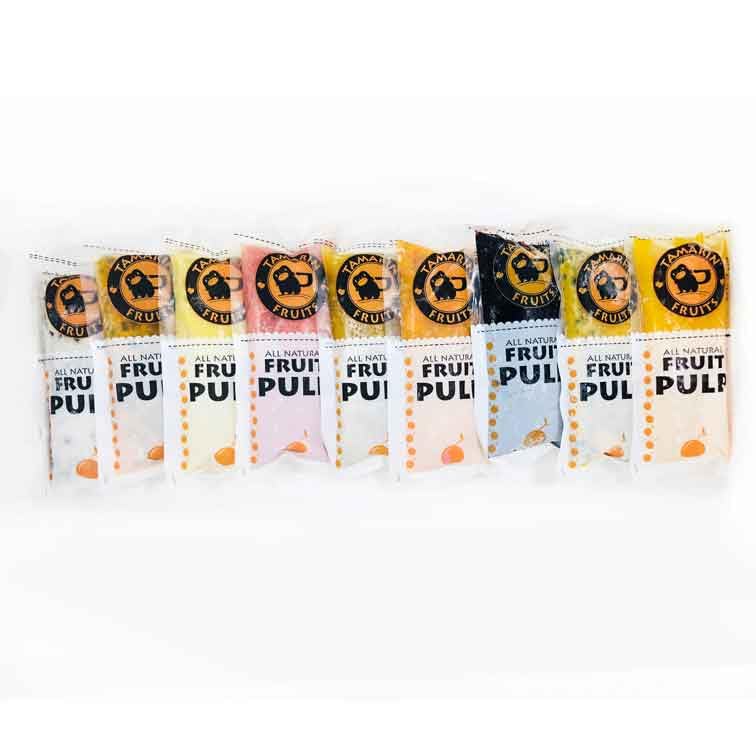 Tamarin Fruits All Natural Frozen Fruit Pulp perfect for Juicing, Cocktails, Smoothies, Desserts, and Baking, No Sugar Added, Gluten Free with No Preservatives, (Yellow Dragon fruit, 4lbs)