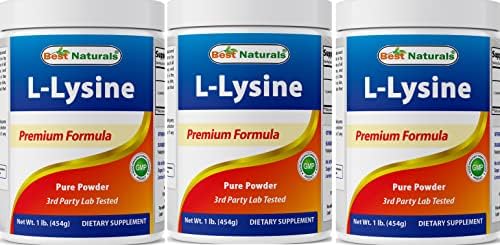 Best Naturals Lysine Powder, 1 Pound - 100% Pure (1 LB (Pack of 1))